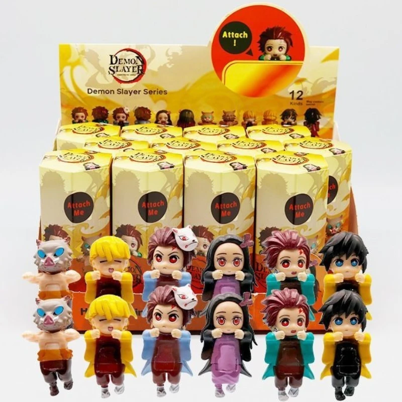 

Горячее аниме Demon Slayer, мини-заглушка, фигурка, мультяшный Demon Slayer, периферийные устройства для автомобиля, украшения для мобильного телефона, игрушки, подарки