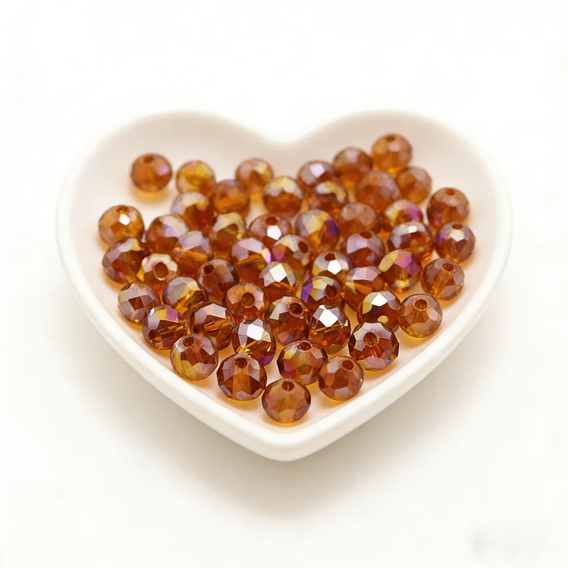 Coffee AB 2mm 4mm 6mm  8mm 10MM 12MM Rondelle Glass Crystal Beads DIY Jewelry Accessories Loose beads