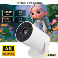 Nuevo Proyector Portátil HY200 2026 en Oferta, 4K Ultra HD 300ANSI, Android 11, BT54, Enfoque Electrónico, Altavoz Integrado, Cine en Casa