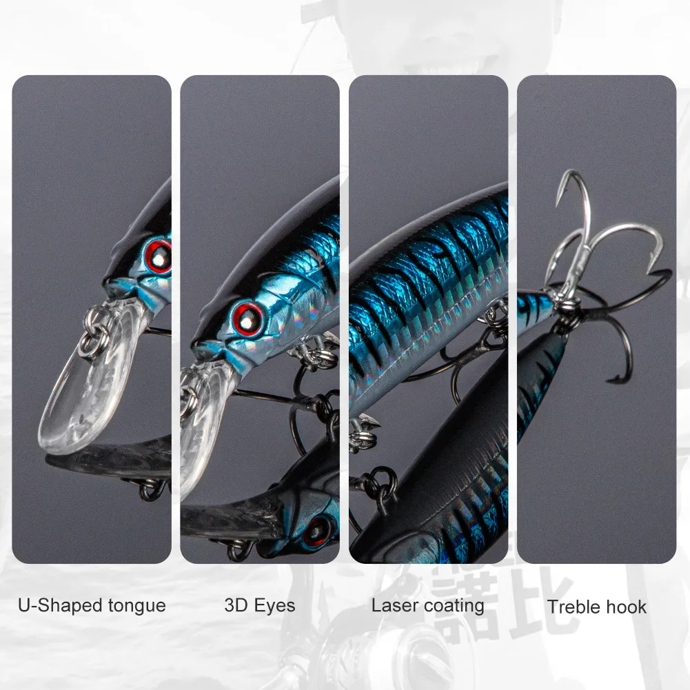 NOEBY Jerkbait Minnow 110mm – Señuelo hundimiento lento para agua salada - imagen 4