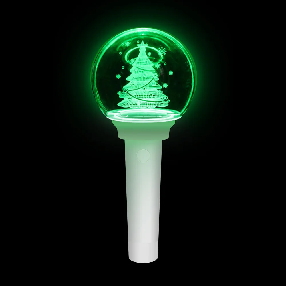 SASA  K-POP  colorful Xmas Christmas Tree fan light stick APP programmable cheering hand LED light stick for Fan's Club