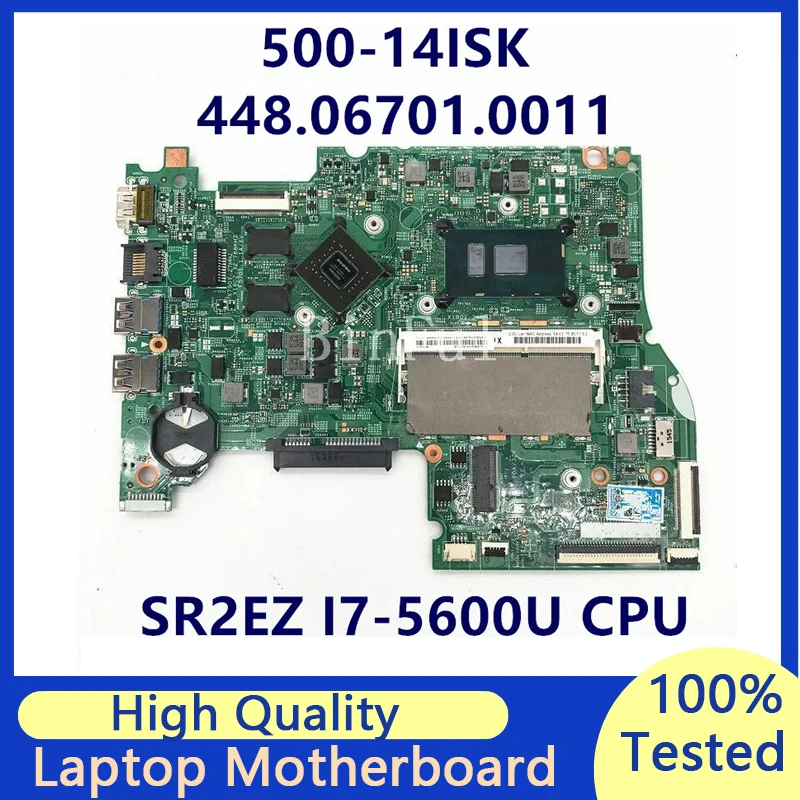 

Mainboard For Lenovo YOGA 500-14isk Notebook 448.06701.0011 14292-1 Laptop Motherboard With SR2EZ I7-6500U CPU 100% Full Tested