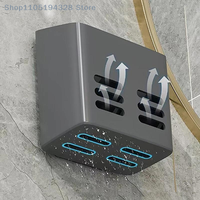 Bathroom Shelf Makeup Storage Organizer No Drill Toiletries Shelves Wall Mount Comb Skin Care Product Rack Bathroom Accessories