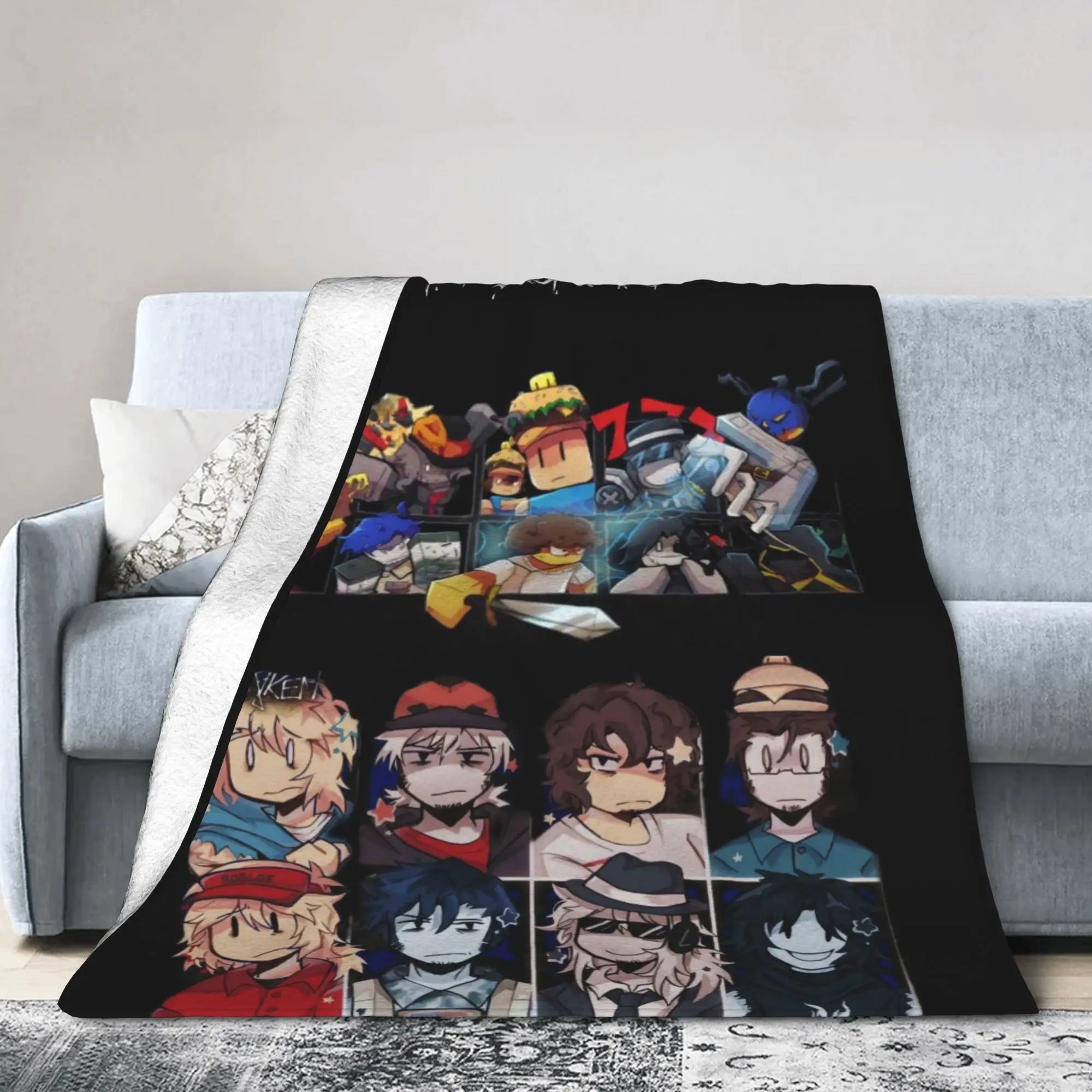 Forsaken Character Flannel Blanket Spring  Soft Warm Throw Blanket for Children Couch Chair Funny Bedspread Sofa Bed Cover
