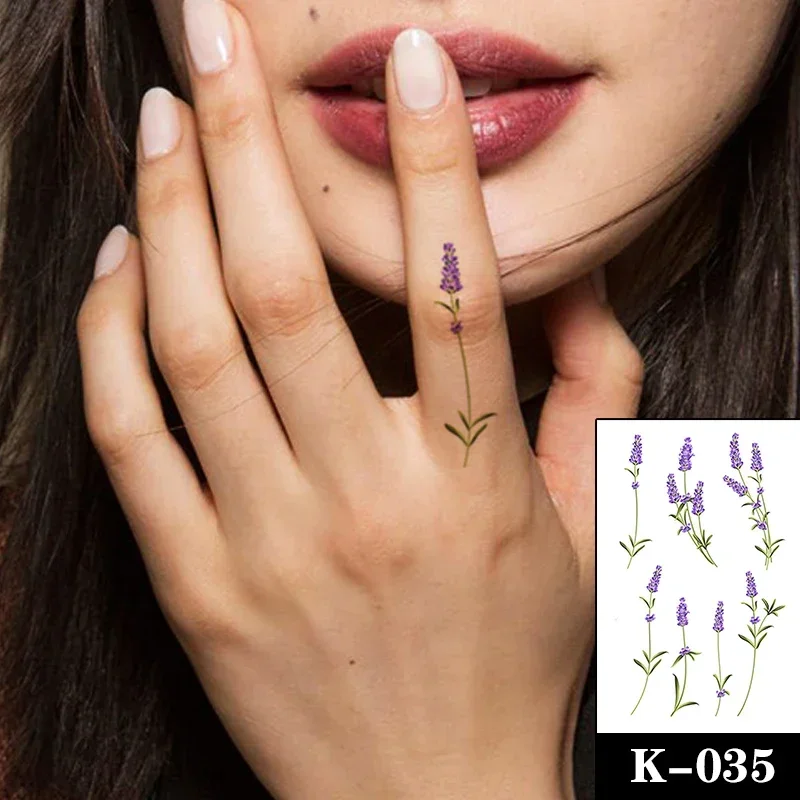 Fashion Watercolor Flowers Temporary Tattoo Sticker Fake Plum Feather Tattoos Totem Waterproof Body Art Arm Tatoos for Women Men