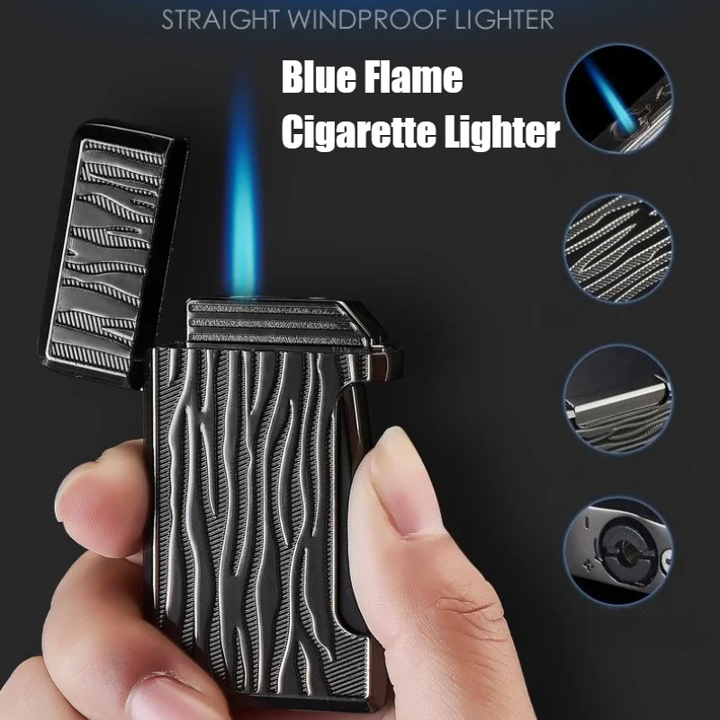 

New Metal Igniter Windproof Direct Ignition Lighter Butane Inflatable Open Flame Smoke Cigarettes Lighters & Smoking Accessories
