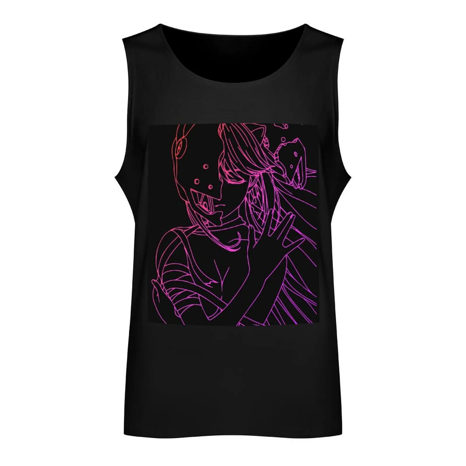 Elfen Lied Tank Top Men's sleeveless gym shirts cotton t-shirts man