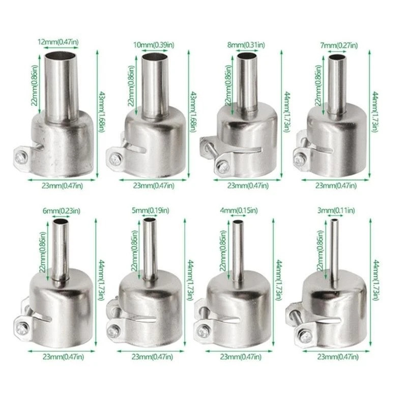 Heat Guns Nozzles Effectively Avoid Hot Air out Heat Guns Tips Repair Part W91B