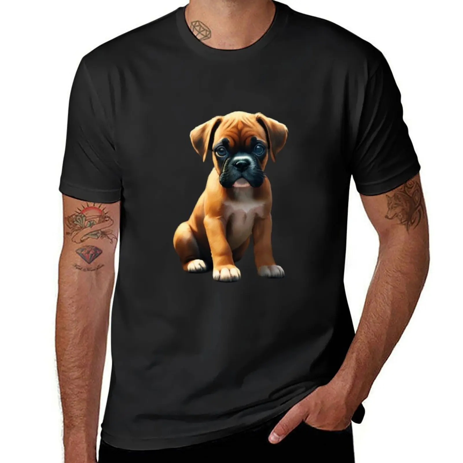 Cute Little Boxer T-Shirt quick-drying quick drying cute tops mens graphic t-shirts funny