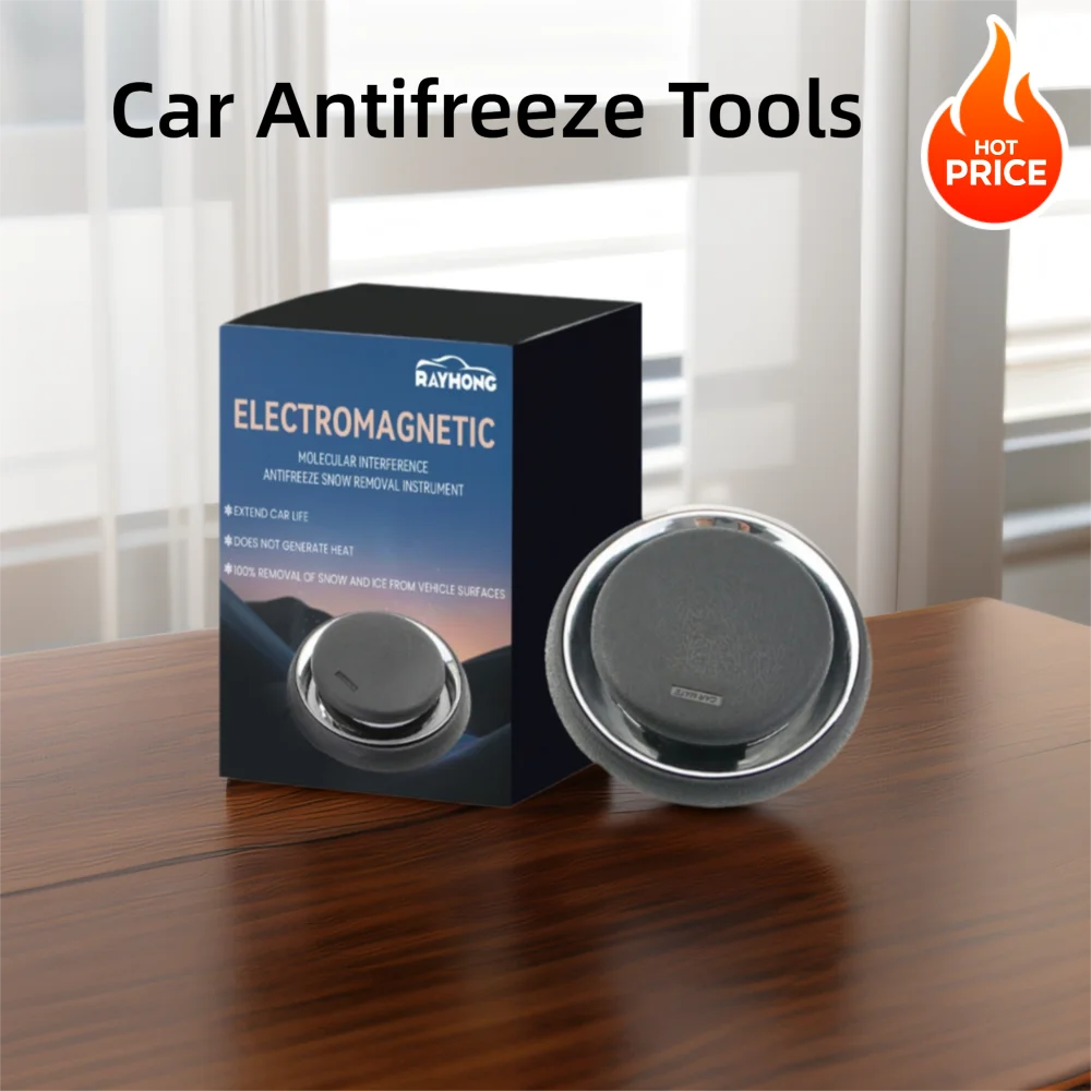 Electromagnetic Molecular Window Defogger Solar Power Supply Molecular Car Antifreeze Tools Portable Round for Winter