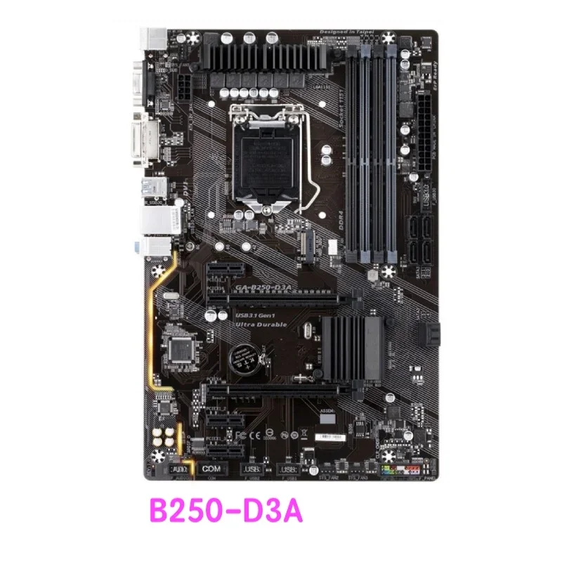 Adecuado para la placa base Gigabyte GA-B250-D3A B250 D3A LGA 1151 DDR4 100% probado OK completamente funciona