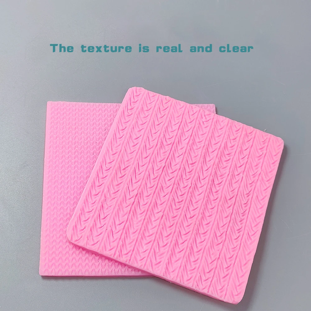 Pottery printing tools clay sculpture texture DIY sweater knitting texture silicone mold polymer clay texture rubbing tools