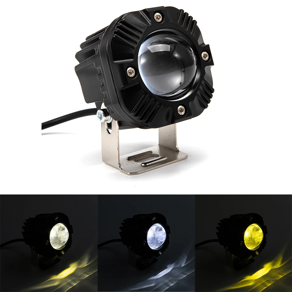 3‘’ 30W Motorcycle LED Light Waterproof Lamp Electric Vehicle Headlight Fog Light Projector Lens Spotlight High Low Beam For Car