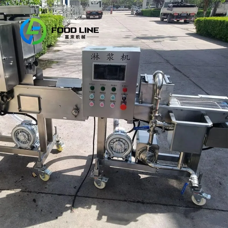 Flour Coating Machine Anti‑Block Powder Circulation Even Coating Simple Operation Match Fried Food Equipment To Form Complete