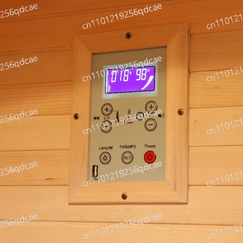 Infrared sauna parts control panel