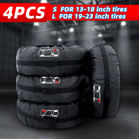 4Pcs/Lot Car Spare Tire Cover Auto Wheel Tire Storage Bags Dustproof Protective Cover Car Styling Vehicle Tyre Accessories