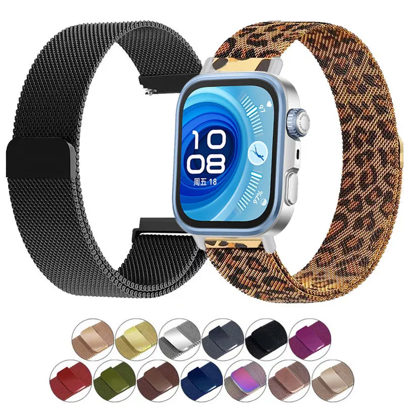 Milanese Sportarmband für Huawei Watch Fit 3 4 4 Pro Armband Correa Ocean Armband für Huawei Watch Fit 3 Band Armband