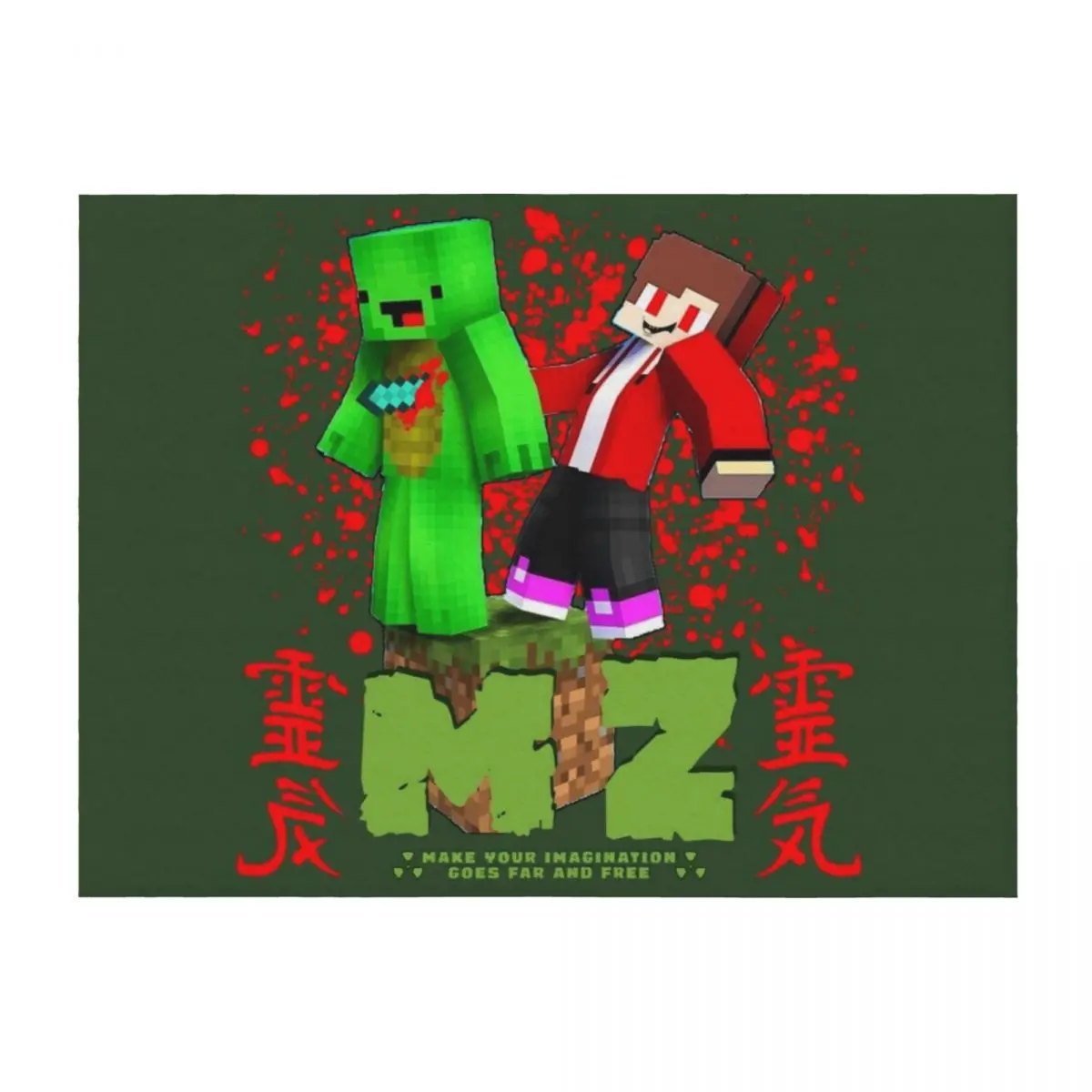 

JJ's Maizen And Mikey Throw Blanket Kid'S sofa bed for sofa wednesday Blankets