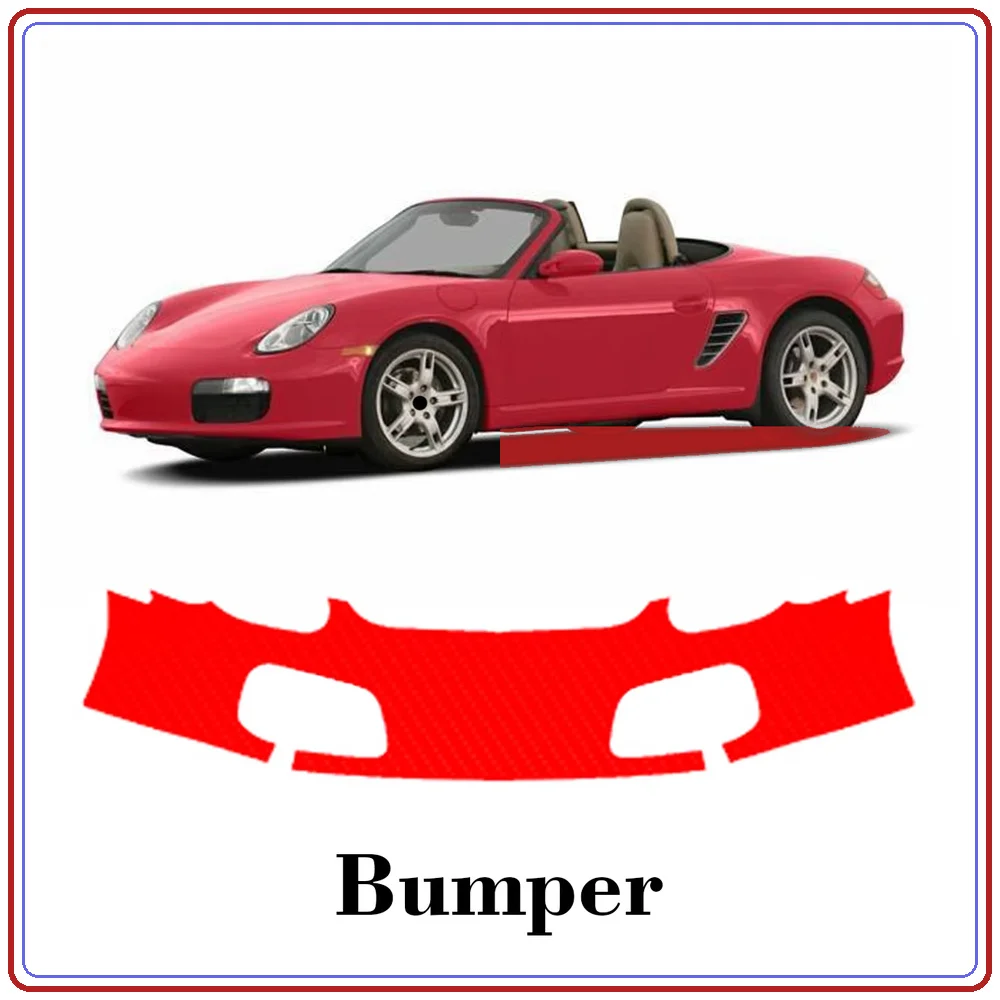 For Porsche Boxster 2005-2008 Precut TPU Paint Protection Film PPF Front Bumper Kit Clear Bra Stone Guard EU UK