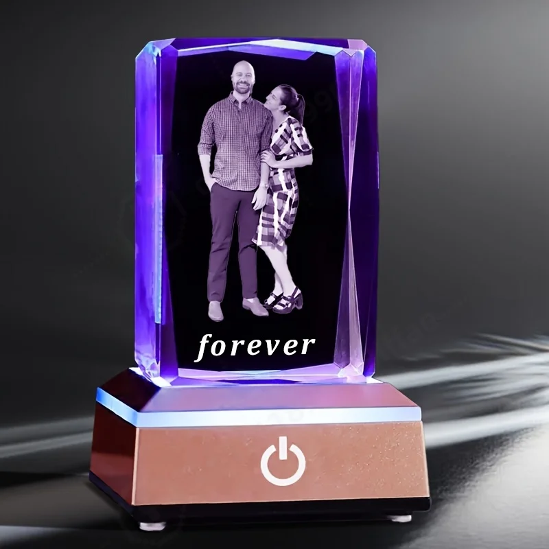 Personalized Irregular Prism Crystal Decor Custom Gift for Birthday Christmas Anniversary Mom Girlfriend
