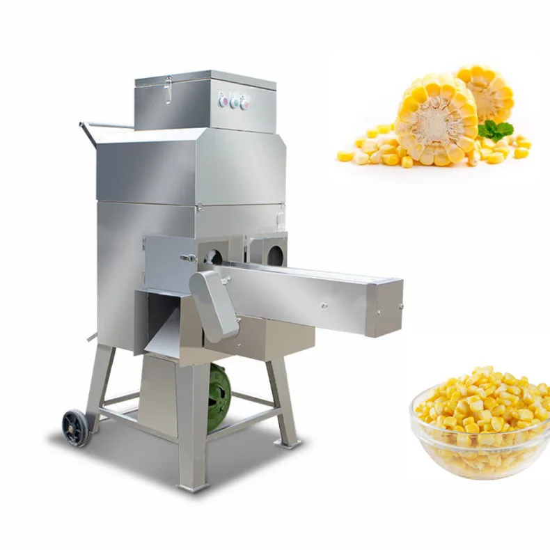 Stainless Steel Industry Fresh Sweet Corn Thresher Corn Seed Peeler High Quality Cooked Fresh Corn Threshing Machine