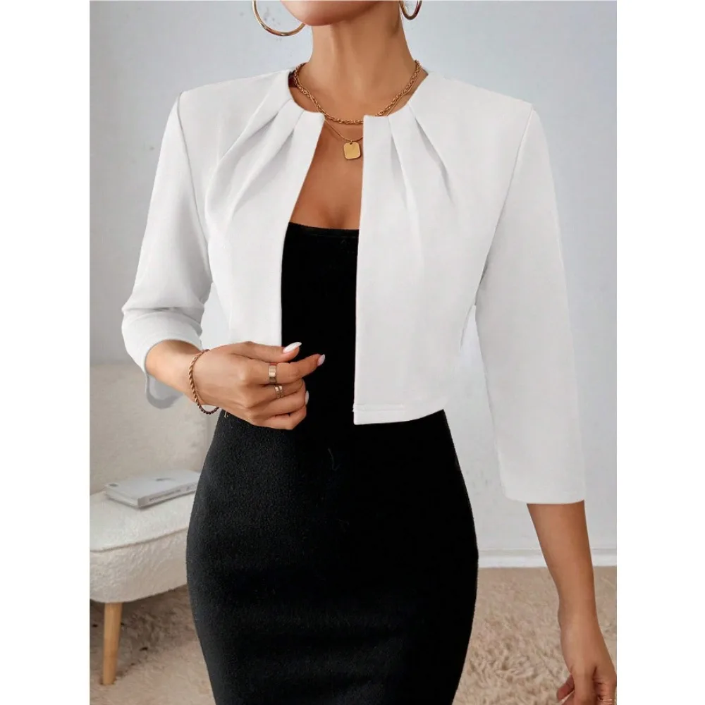 The New Women's 2-piece Dress Set with Short Jacket Is Elegant and Suitable for The Affordable Temperament of All Seasons