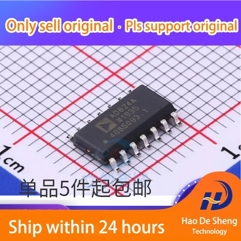 

10 шт./лот AD824ARZ-14 AD824AR-14 AD824ARZ Линейный усилитель SOP14, новый, оригинальный, в наличии