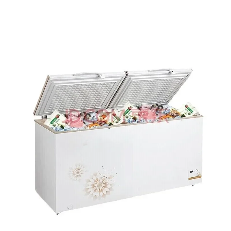 

Horizontal large electric refrigerator freezer, low temperature cabinet 568DKEM