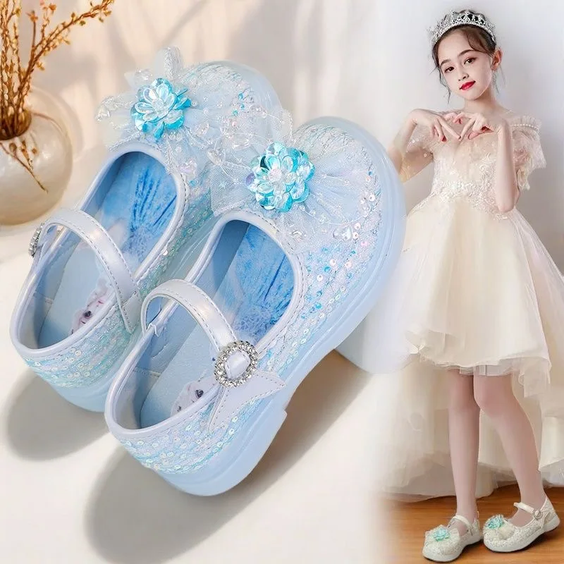 

Disney kids frozen princess cute Casual shoes soft bottom sports shoes for girl gift