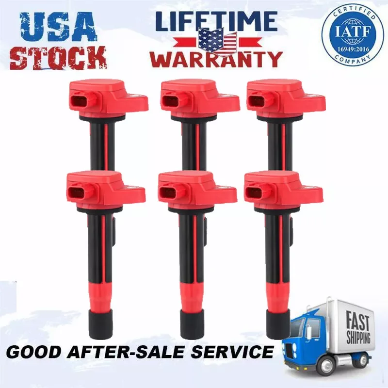 

Carbole Set of 6 Ignition Coil For Honda Pilot Ridgeline Odyssey V6 3.5L UF603 2009-2015