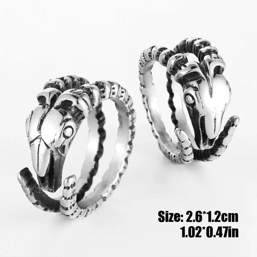 Vintage Schedel Schapen Ringen Mannen Vrouwen Mode Accessoires Sieraden Geschenken