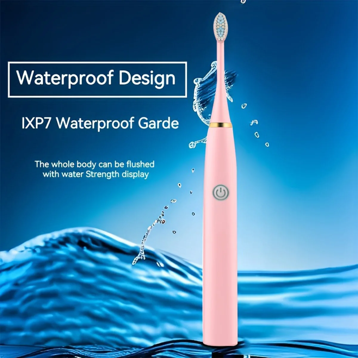 1pc Electric toothbrush, sonic charging electric toothbrush, smart timer, adult dentist recommendation, waterproof function,