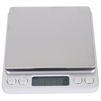 500G 0.01G Digital Scale Electronic Weight Scales Pocket Case Jewelry Scale Food Kitchen Balance Silver