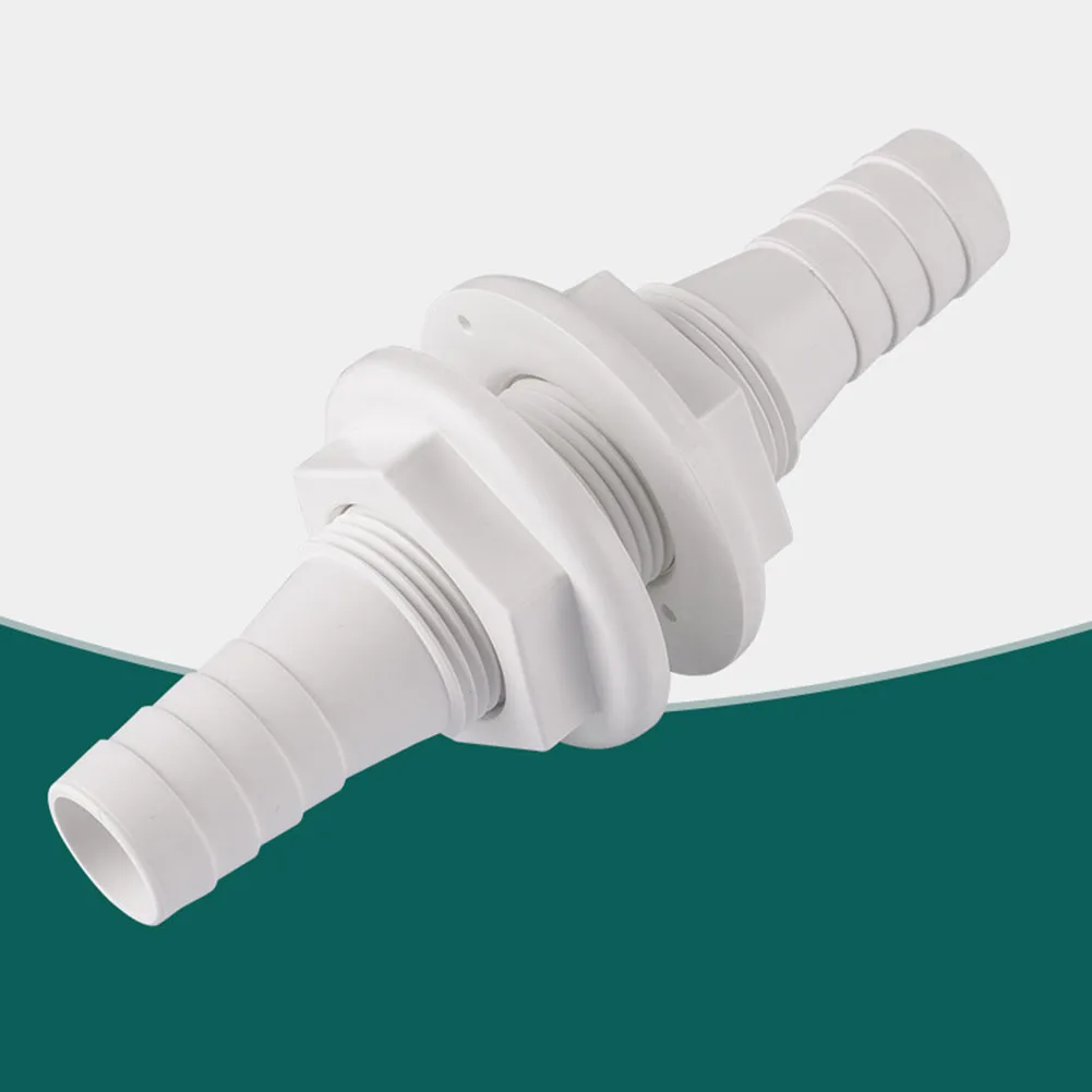 لليخوت للقوارب موصل الخرطوم موصل مزدوج الأطراف 19 مللي متر 3 4 بوصة من خلال موصل استنزاف الهيكل ABS البلاستيك البناء