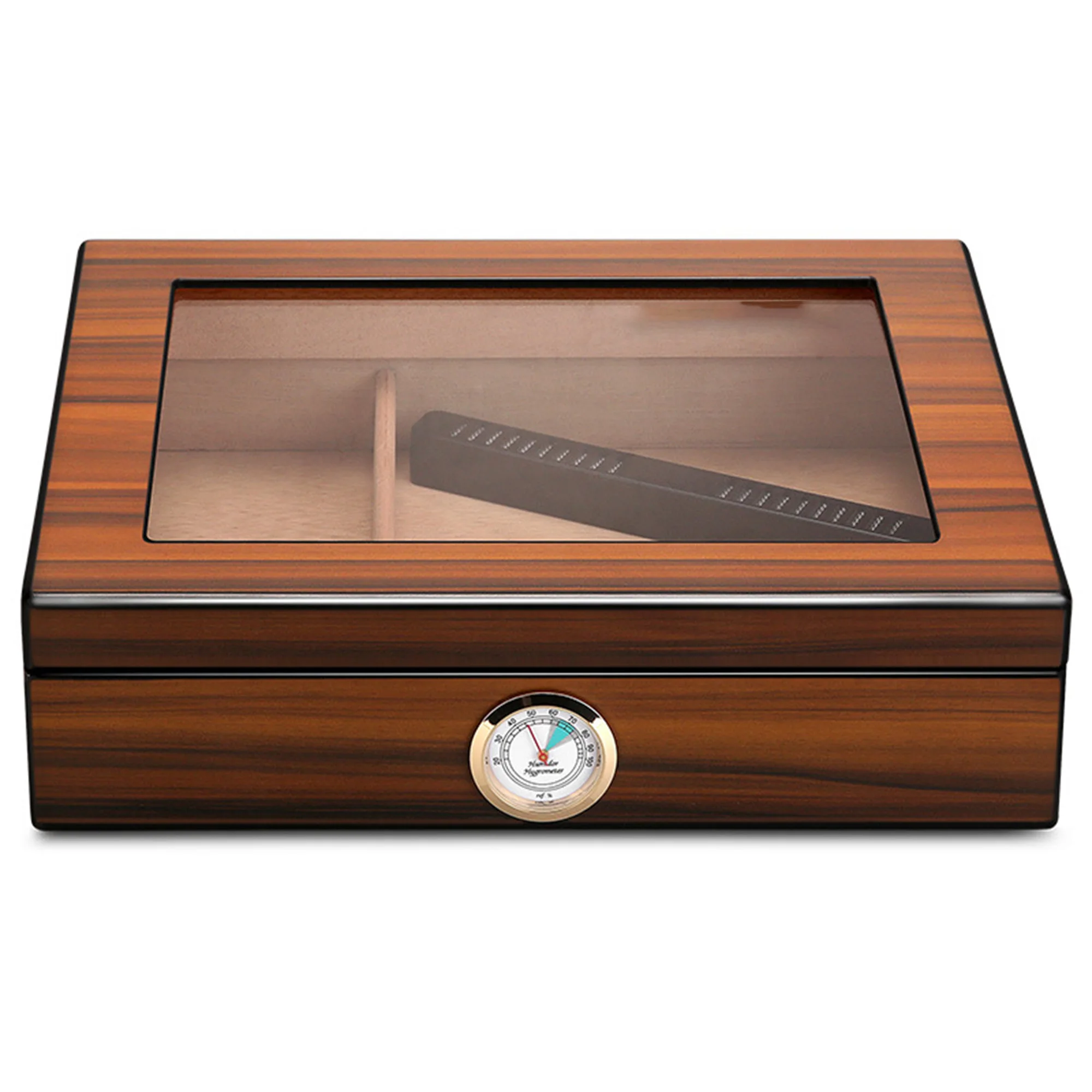 Imagem -05 - Humidor de Armazenamento de Charuto Final Caixa de Charuto Elegante Amante do Charuto Presente Homem Caverna Humidor Acessório de Charuto