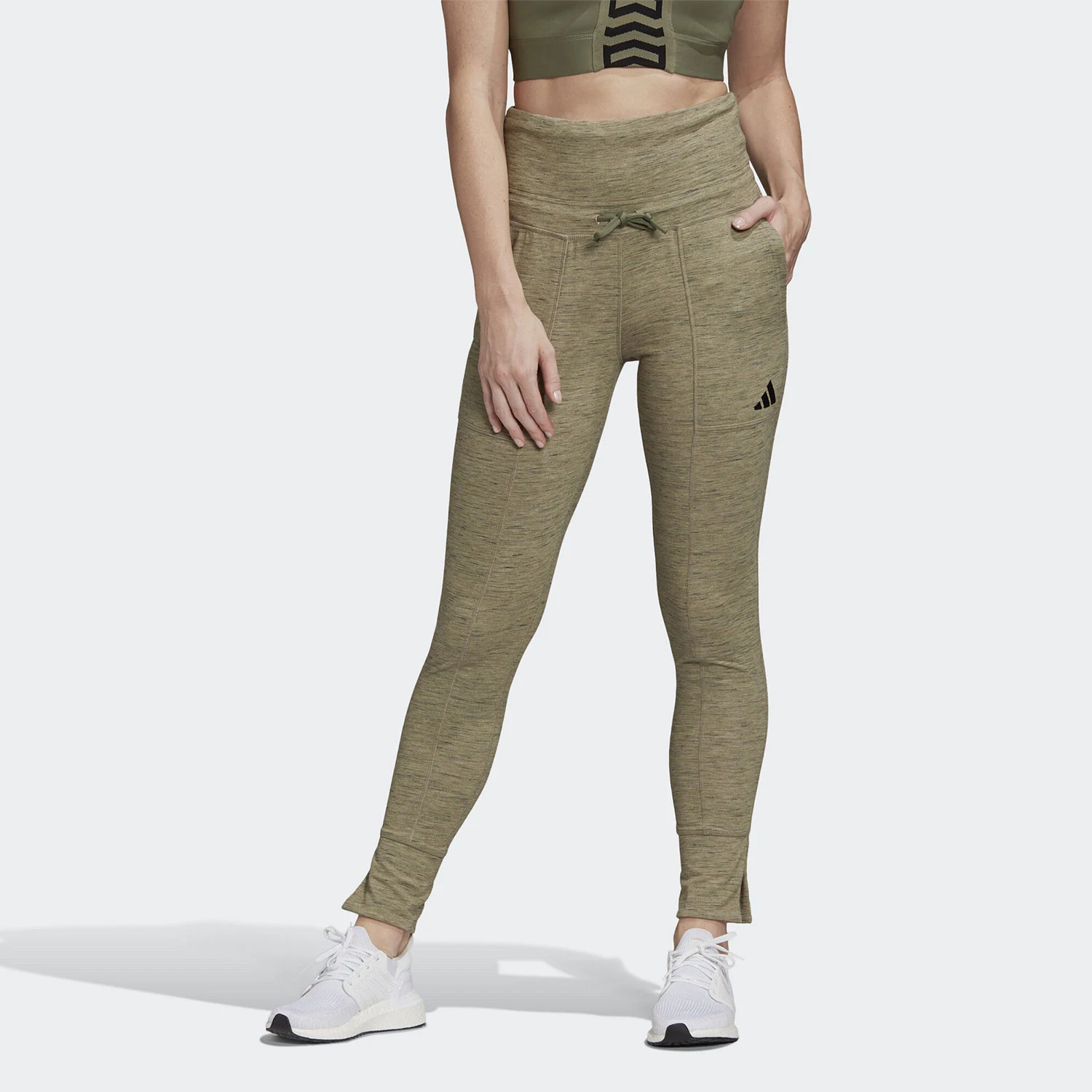 أديداس الرسمية حقيقية أزياء المرأة الجديدة عالية الخصر عارضة السراويل تنفس FL1864