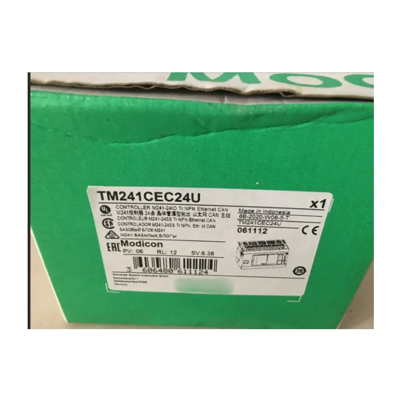 

New Original Logic Controller, Modicon M241, 24 IO, Relay TM241CEC24R TM241CEC24T TM241CEC24U
