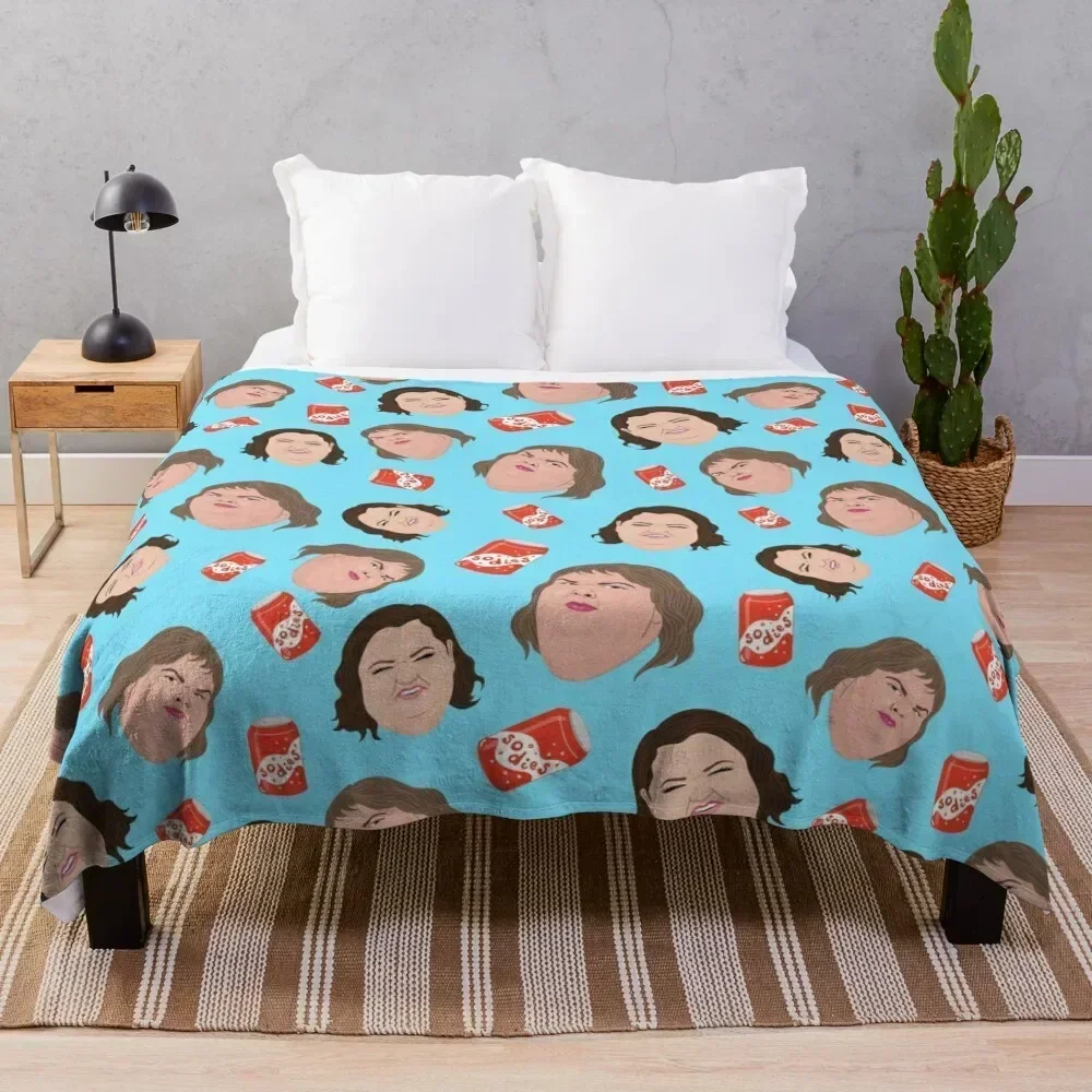 

1000lb Sisters - Repeat Print - Sodies - Slaton Sisters Amy Tammy Throw Blanket Quilt Hairys Cute Plaid Blankets