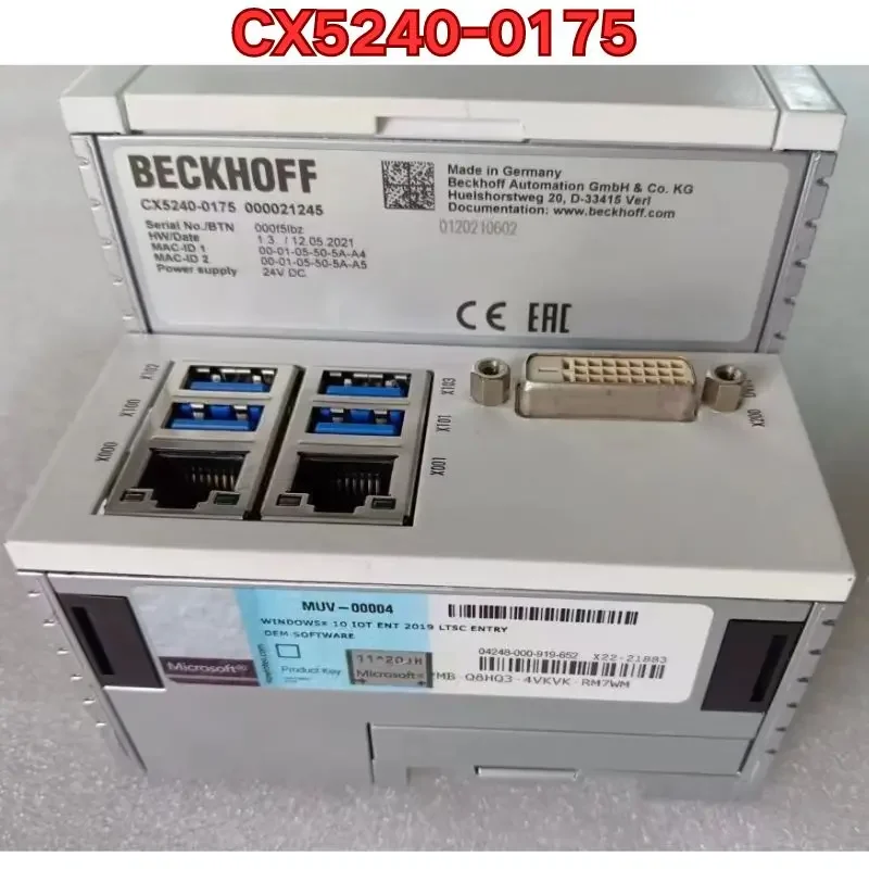 Second-hand PLC module CX5240-0175 function test is normal