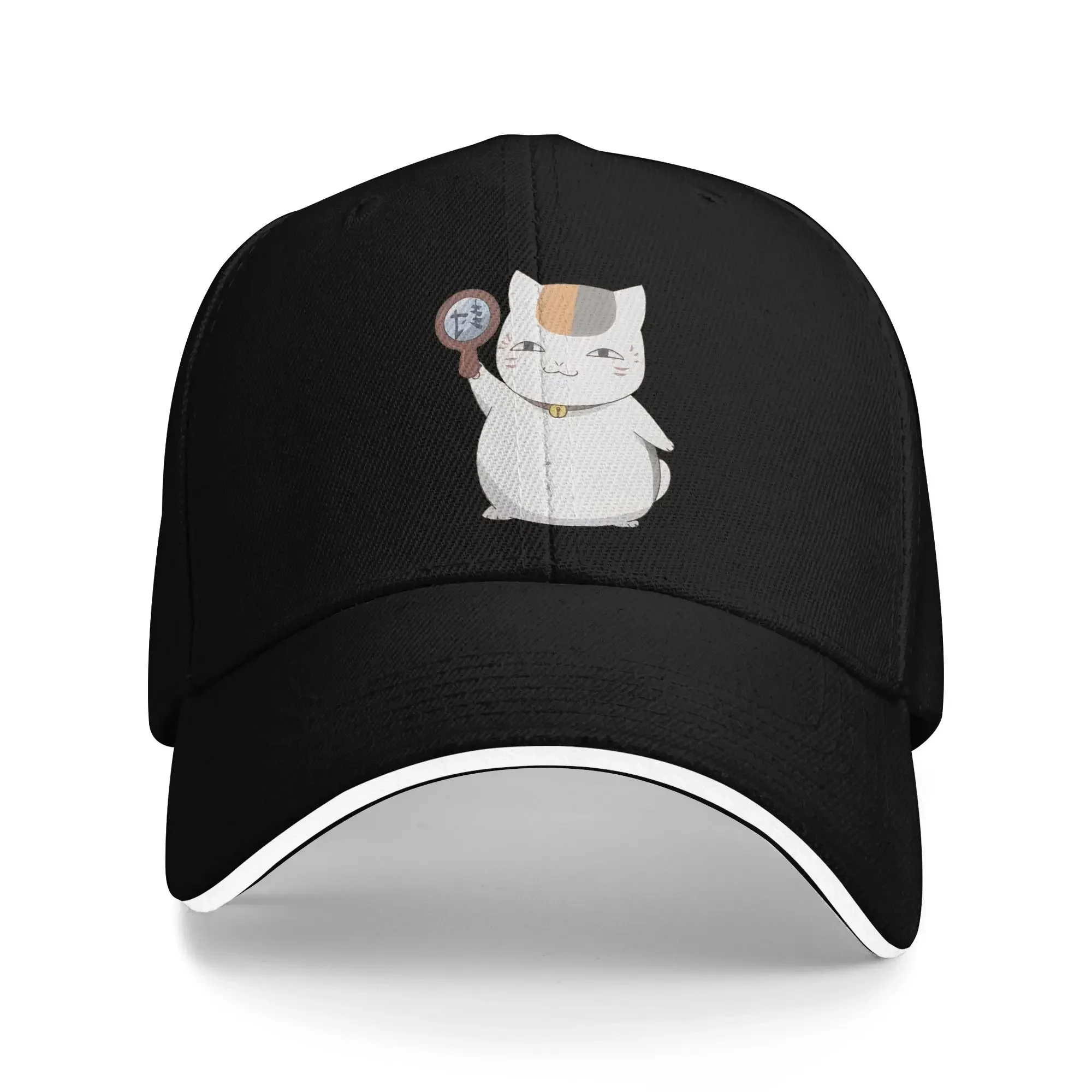 New Natsume's Book Of Friends Madara Sandwich Cap Unisex Vintage Baseball Cap Nyanko Sensei Washable Sports All Seasons Hat Adul