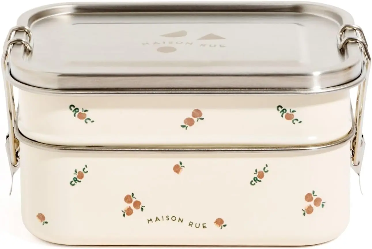 

Stainless Steel Leak-Proof Bento Box with 3 Compartments, Thermal Insulation for Fresh Meals