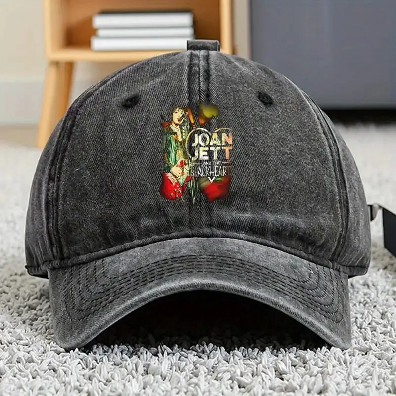 جوان جيت 2023 جولة كاوبوي قبعة بيسبول كاوبوي قبعة بيسبول لينة القطن طاقم الرقبة كاوبوي قبعة بيسبول مع تصميم "BLACKHEARTS"،