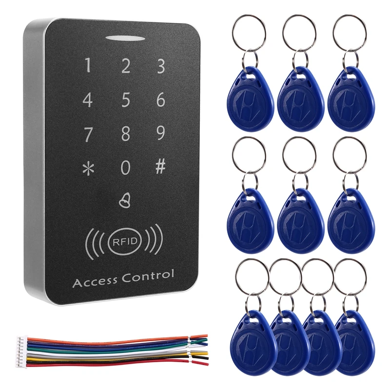 Anti-Copy Encrypted Standalone Access Controller 125Khz ID Access Control Keypad  Digit Panel Card Reader For Door Lock