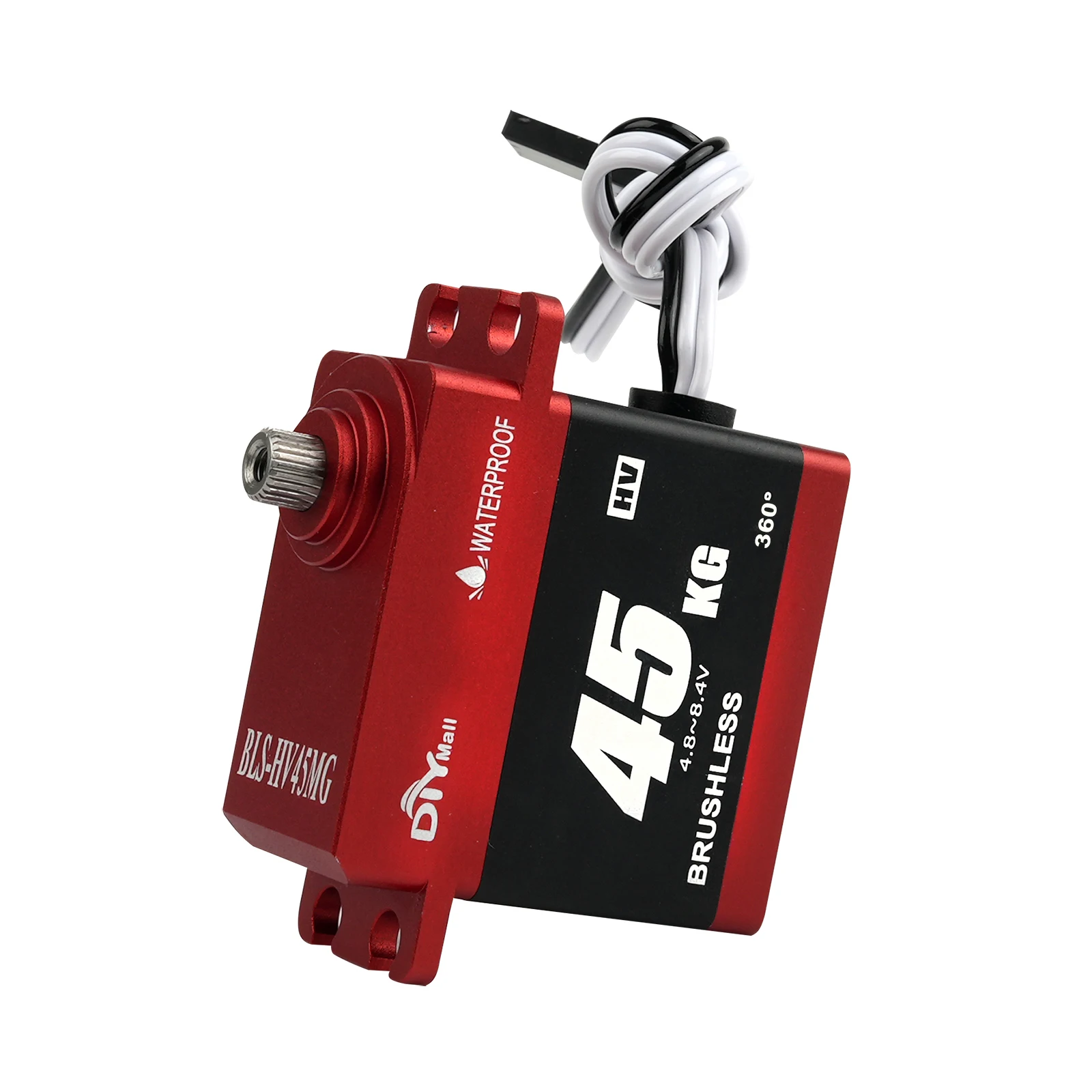 45 キロブラシレスデジタルサーボアルミケースステンレス鋼ギア防水 180/270/360 度 RC カークローラーロボット DIY