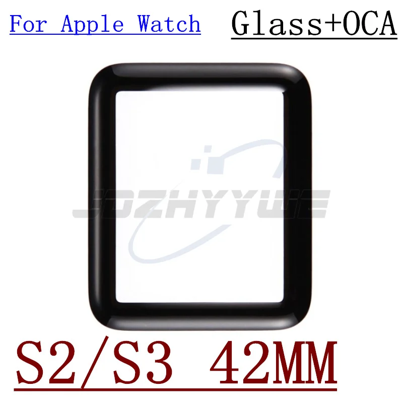 For Apple Watch Series 1 2 3 4 5 6 7 8 SE 2022 External Lens Panel TouchScreen Front Screen Glass+OCA Replacement Repiar Parts