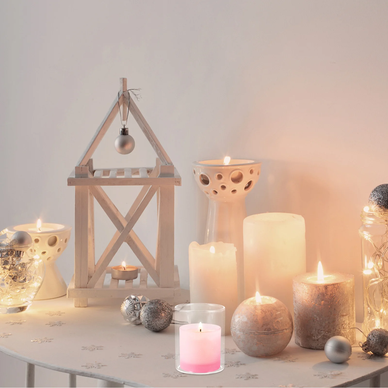 

Glass Cup Exquisite Craft Decoration Wedding Banquet Gift Friends Family Holders Cylinder Candleholders