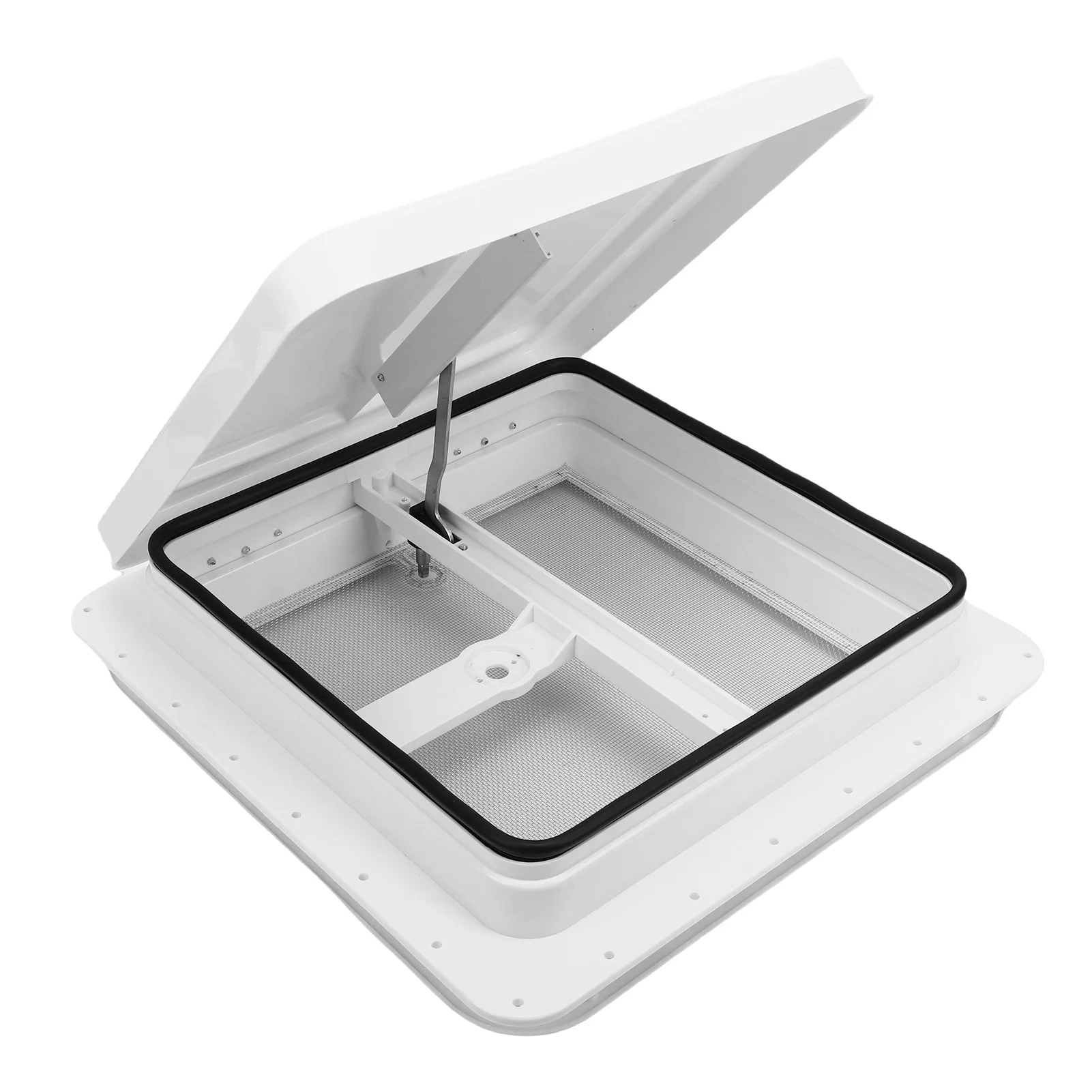 14x14in RV Roof Vent Kit Manual for RV Motorhome Trailer Improve Air Circulation Wide Compatibility RV Ceiling Vent RV Roof Vent