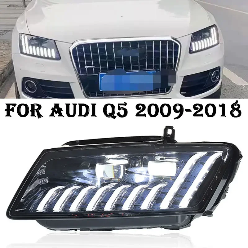 

Car Lights for Audi Q5 LED Headlight 2009 2010 2011-2018 Headlights Q5L DRL Turn Signal High Beam Angel Eye Projector Lens