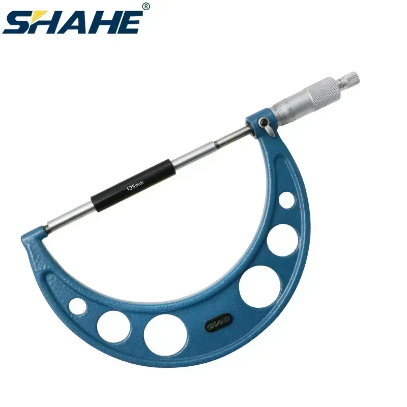 Shahe 0.01 mm 125-150 mm Outside Micrometer Vernier Caliper Measuring Tools Micrometer Metric Gauge