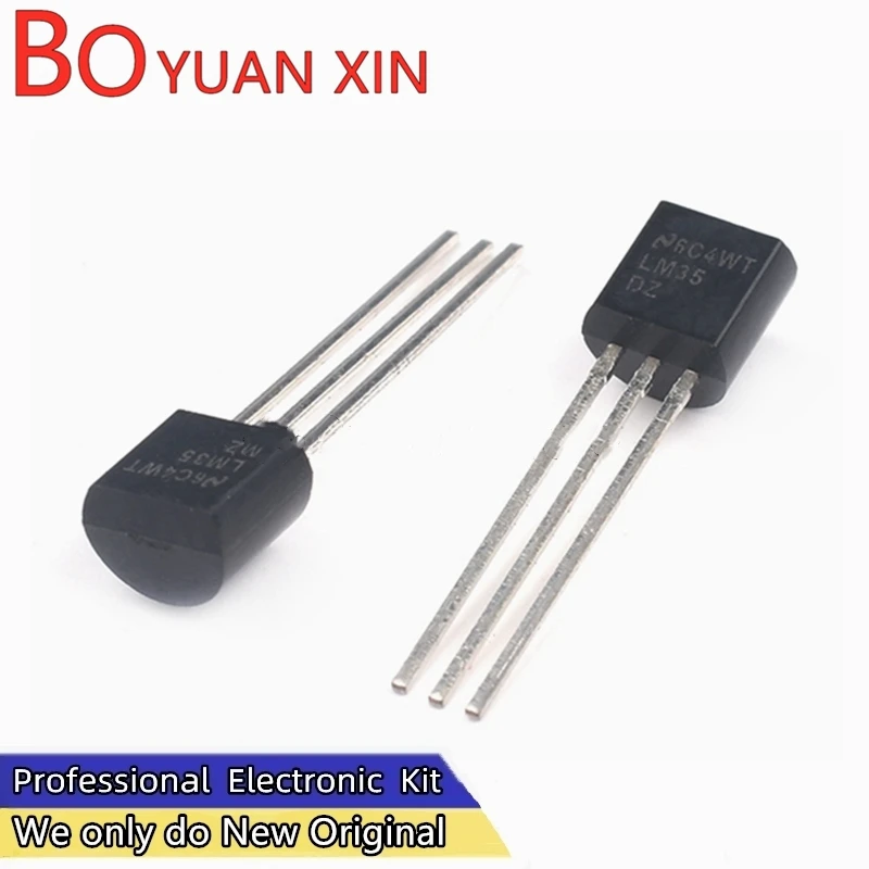 50-100pcs LM35DZ LM35 TO-92 Precision Temperature Sensor Linear Voltage Output 4-30V New Original